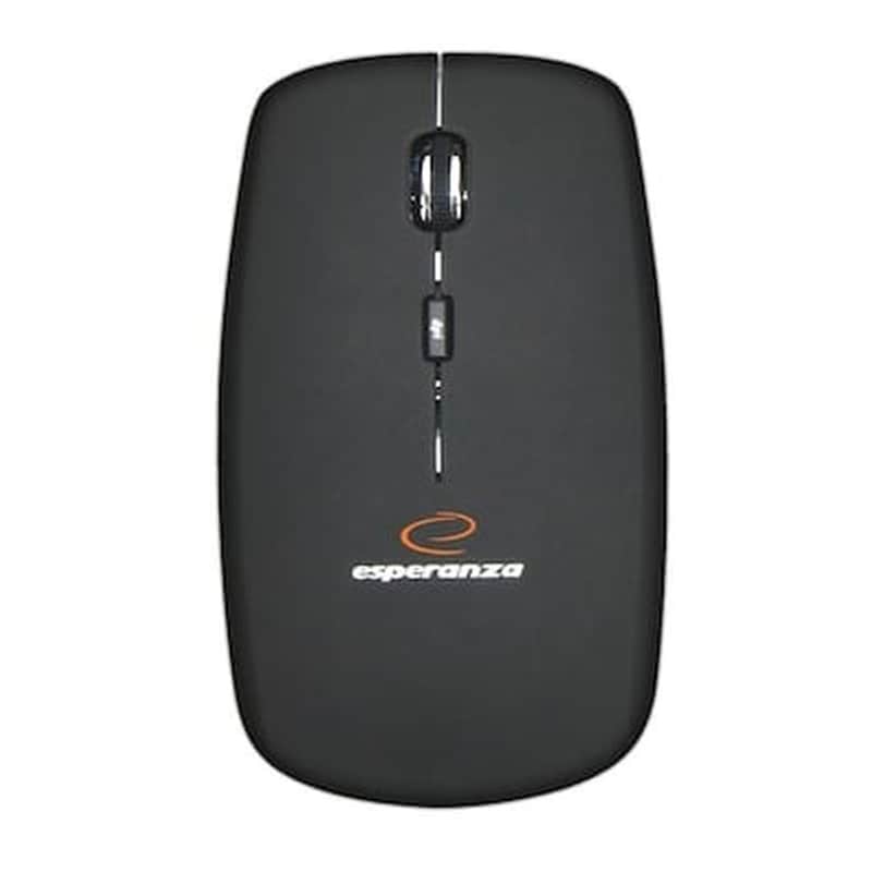 ESPERANZA Esperanza Wireless 4D Optical Mouse Suturn Ασύρματο Mini Ποντίκι Μαύρο