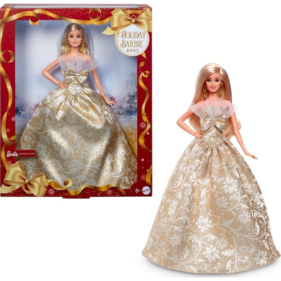 Συλλεκτική Κούκλα Mattel Barbie Holiday 2025 Ξανθιά (JBH95) image 1