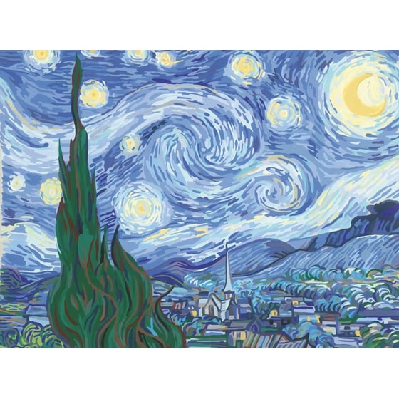 Ravensburger CreArt Canvas Edition Art Collection Van Gogh: Starry Night - Έναστρη Νύχτα image 1