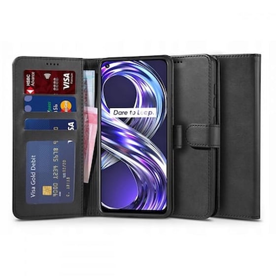 Θήκη Realme 8i - Tech-protect Wallet - Black image 0