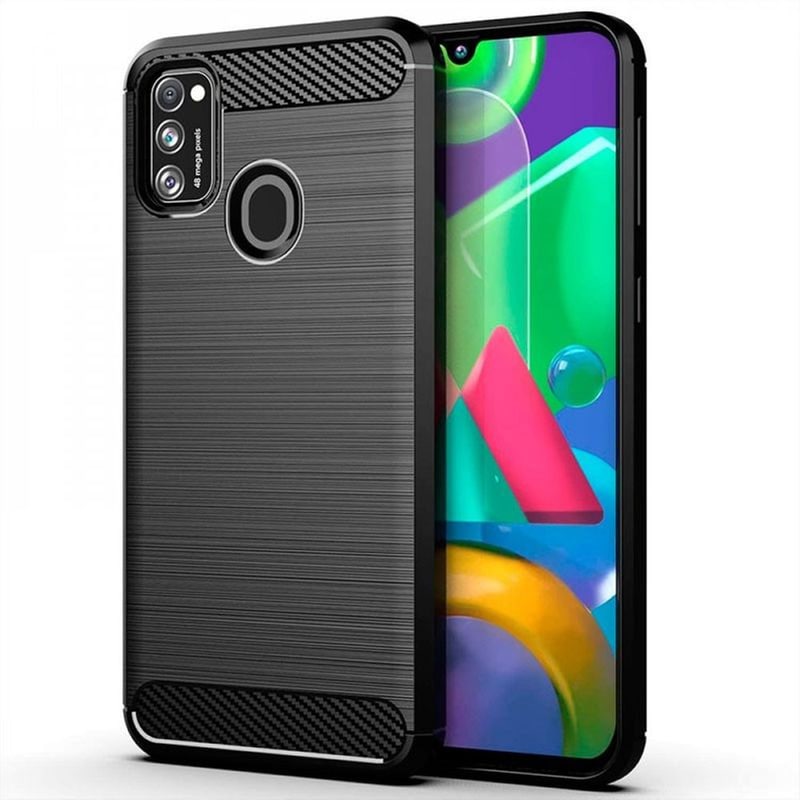 Θήκη Samsung Galaxy M21/Galaxy M30s/Galaxy M31 - Ancus Carbon Series - Μαύρο