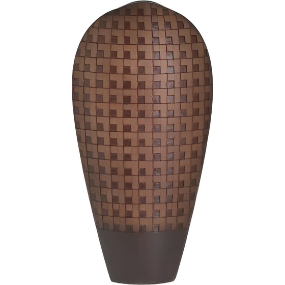Διακοσμητικό Βάζο InArt από Polyresin 11x46cm - Καφέ image 0