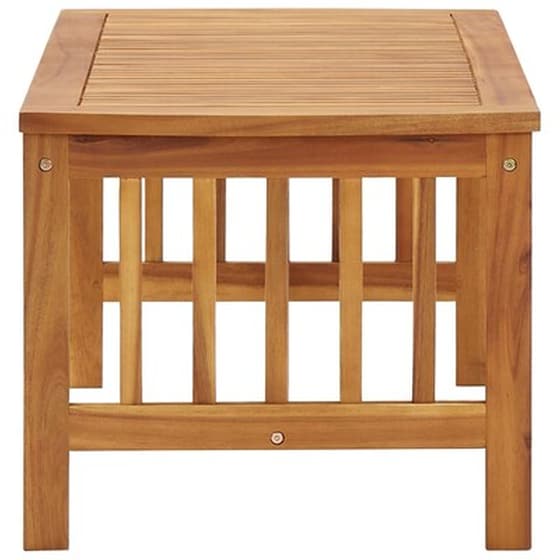 Τραπεζάκι Σαλονιού VidaXL από Μασίφ Ξύλο Ακακία 102x50x43cm - Καφέ image 3