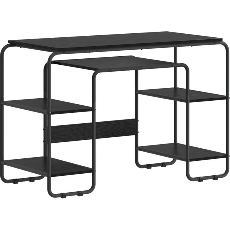 Γραφείο VidaXL με Αποθηκευτικό Χώρο 113,5x52x75,5 cm - Μαύρη Δρυς