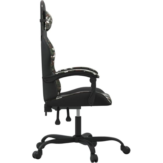 Καρέκλα Gaming VIDAXL 349602 από Τεχνητό Δέρμα - Μαύρο image 1