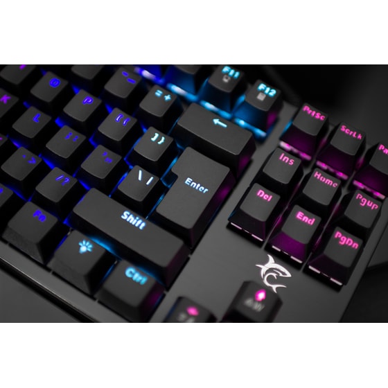 White Shark Spartan Gaming Μηχανικό Ενσύρματο Πληκτρολόγιο Tenkeyless με Outemu Blue διακόπτες LED φωτισμό Μαύρο image 4