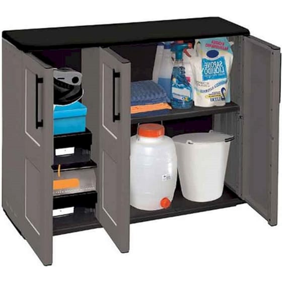 Ντουλάπα Artplast Τρίφυλλη Πλαστική 102x37x84cm - Γκρι image 1