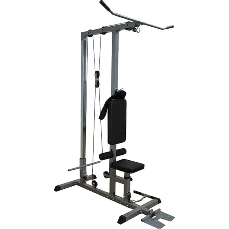 Πολυόργανο Viking LP-7 Τροχαλία Πλάτης Κωπηλατικής 140x63x201cm - Ασημί VIKING