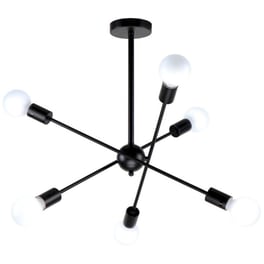 Φωτιστικό Οροφής Πολύφωτο Homelighting Gwen 77-8091 Μεταλλικό - Μαύρο