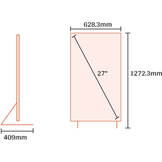 Samsung MovinStyle QHD 27" 4K Smart Τηλεόραση 27LSM7F image 1