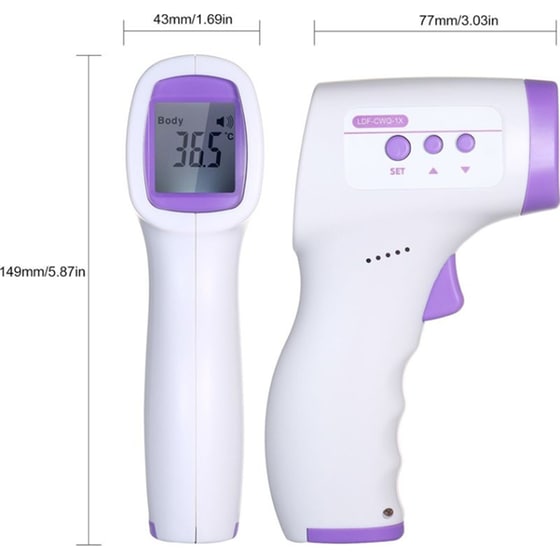 Ψηφιακό Θερμόμετρο Ανέπαφης Μέτρησης CLEVERTHERM 090045 με Υπέρυθρες image 3