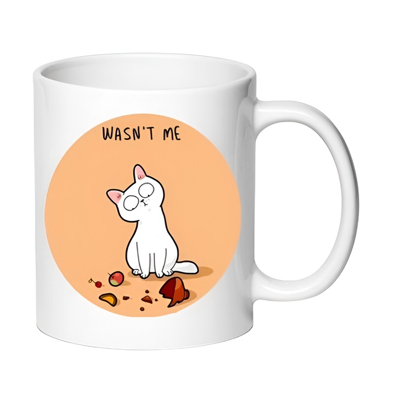 Κούπα Cats Νo13 Κεραμική 330 ml - Λευκό OEM