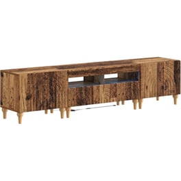 Έπιπλο Τηλεόρασης VidaXL με LED 3 τμχ 178 x 35 x 43 cm - Παλαιωμένο Ξύλο