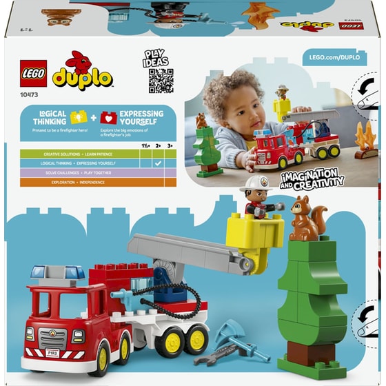 LEGO® DUPLO® Town Πυροσβεστικό Όχημα με Μάνικα και Πυροσβέστη (10473) image 8