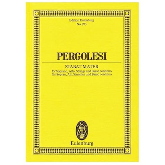 Pergolesi - Stabat Mater [pocket Score] image 0