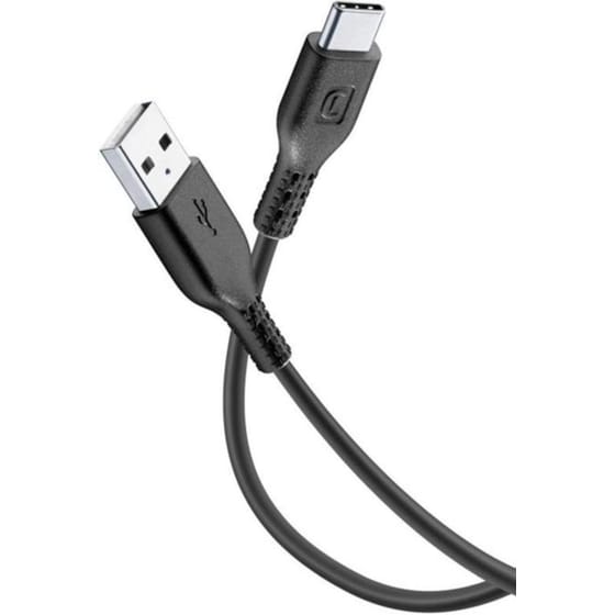 Καλώδιο δεδομένων Cellular Line Usb to Usb-C 1.2m - Black image 0
