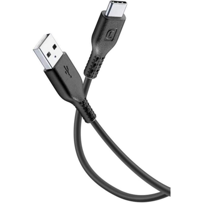 Καλώδιο δεδομένων Cellular Line Usb to Usb-C 1.2m - Black