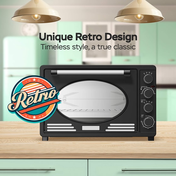 TURBOTRONIC TT-EV45R 45 Lt Μαύρο Ηλεκτρικό Φουρνάκι image 9