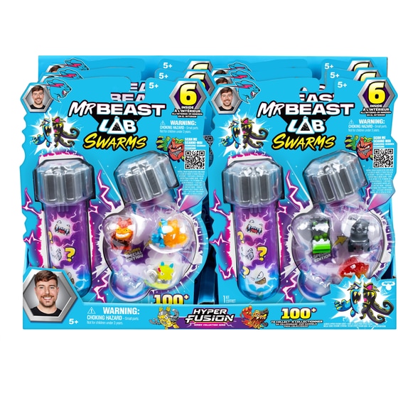 Mr Beast Lab Swarms Hyper Fusion Giochi Preziosi 6 Φιγούρες (BTR16000) image 4