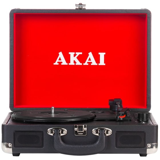 Πικάπ Akai ATT-E10 Με Ενσωματωμένα Ηχεία - Μαύρο image 0