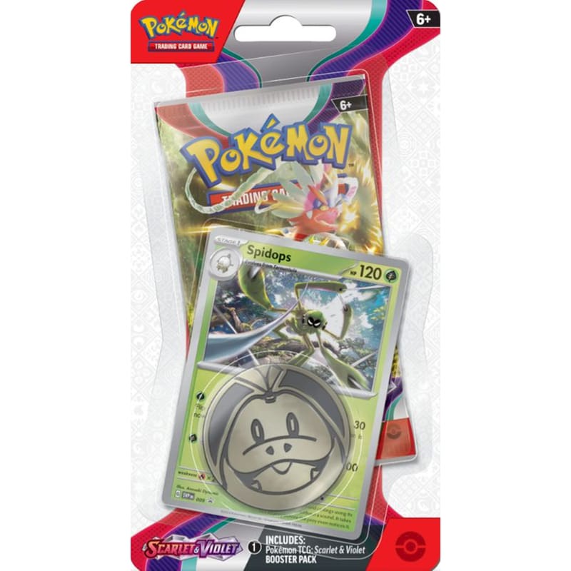 Pokémon TCG: Scarlet Violet - Checklane Blister Spidops (Pokemon USA) φωτογραφία