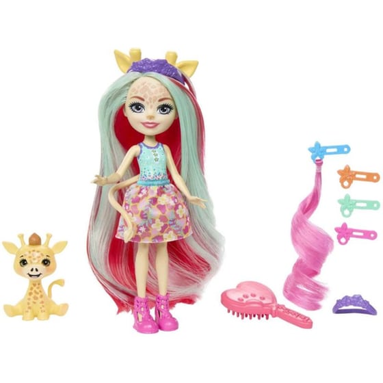 Κούκλα Mattel Enchantimals Glam Party - Καμηλοπάρδαλη (HNV29) image 2