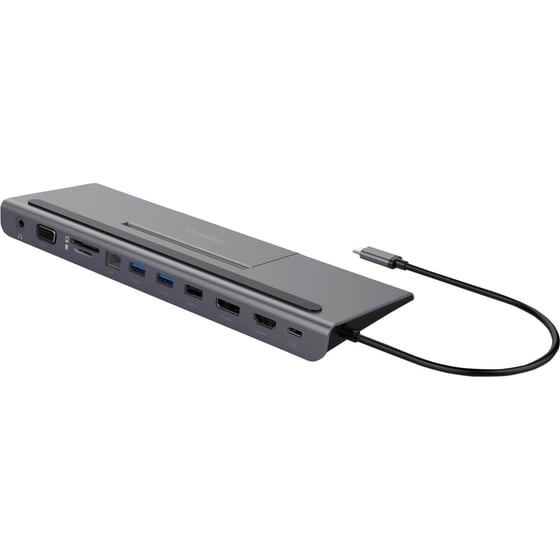 Docking Station Deltaco USB-C  4K PD συμβατό με Dual USB-C image 0