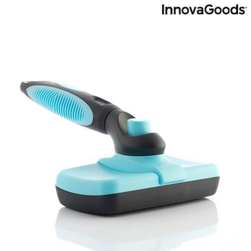 INNOVAGOODS Βούρτσα Καθαρισμού Innovagoods Με Αναδιπλούμενες Ακίδες Groombot Για Κατοικίδια - Μαύρη/Μπλε