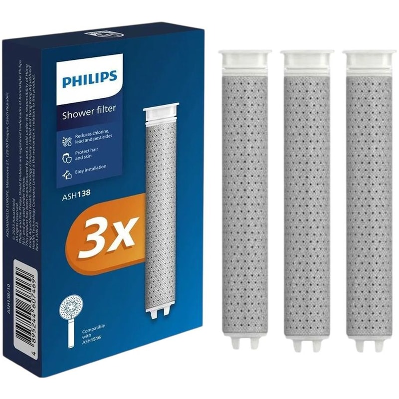 Ανταλλακτικά Φίλτρα Μπάνιου PHILIPS ASH138 3 τμχ
