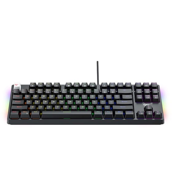 Havit KB890L Gaming Ενσύρματο Πληκτρολόγιο με RGB Φωτισμό Μαύρο (US) image 1