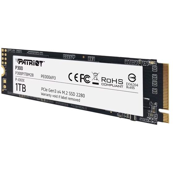 Εσωτερικός SSD Patriot P300 1TB M.2 PCIe 3.0 NVME image 1