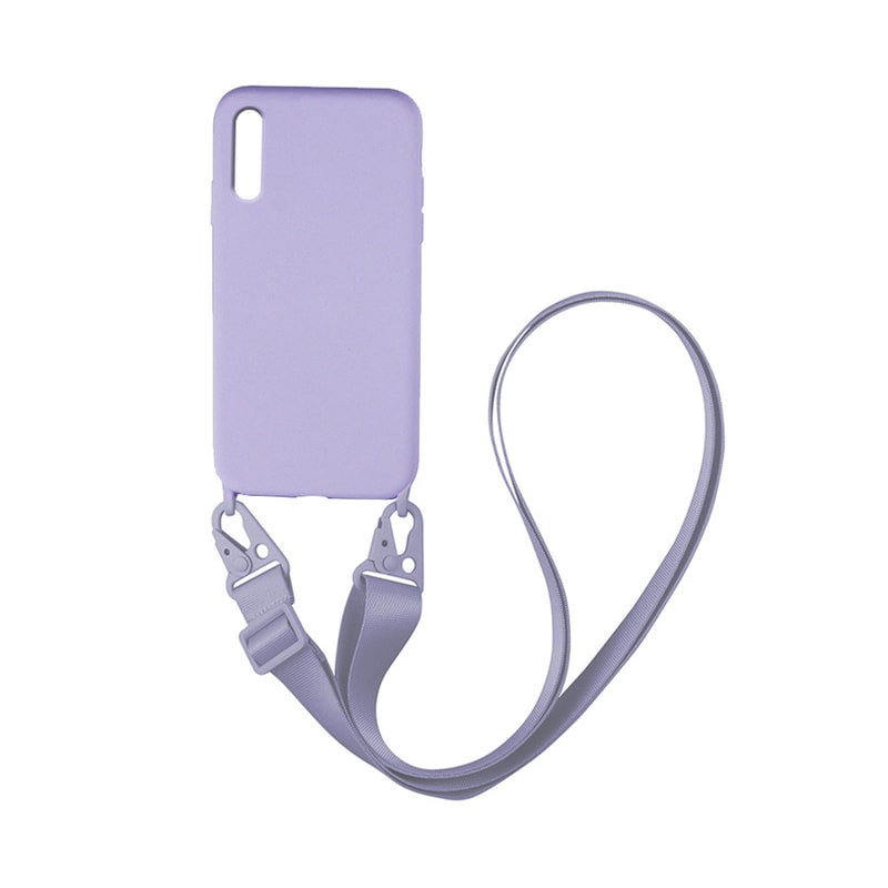 Θήκη Samsung Galaxy A70/A70s - Sonique Liquid Silicone Strap - Λιλά