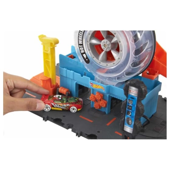 Hot Wheels πίστα με περιστρεφόμενες ρόδες image 2
