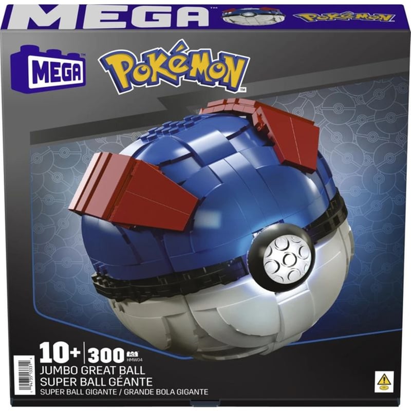 MEGA BLOKS Mega Pokemon Jumbo Great Ball Με Φως