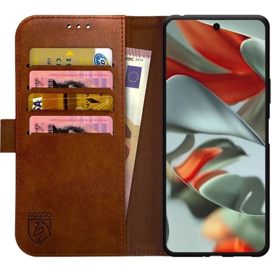 Θήκη Google Pixel 9 Pro Xl - Rosso Element Pu Πορτοφόλι - Brown (8719246446368) image 0