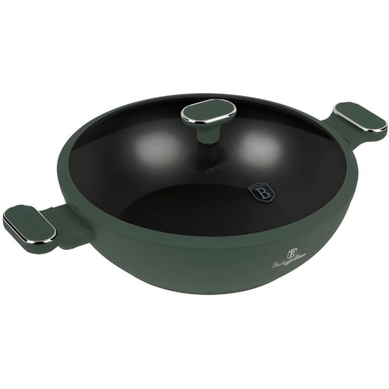 Αντικολλητικό Τηγάνι WOK BERLINGER HAUS BH-8160 30 cm Πράσινο image 0