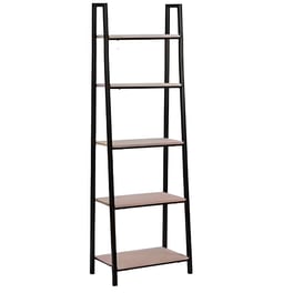 Ραφιέρα Next από Ξύλο 100x35x180 cm - Μαύρο/Καφέ