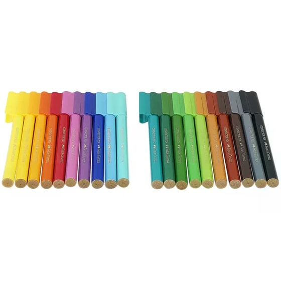 Μαρκαδόροι Faber-Castell Felt Tip Jumbo Wallet (24 Τεμάχια) image 2