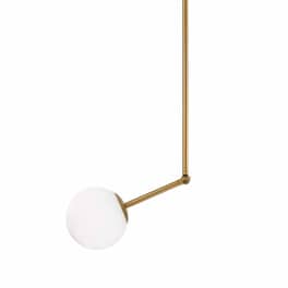 Φωτιστικό Οροφής Μονόφωτο Aca Thetis V260501p 15x15x80 cm - Μπρονζέ/Λευκό