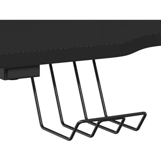 Γραφείο Gaming VidaXL με Πόδια σε Σχήμα ZZ 90x60x75 cm - Μαύρο image 8