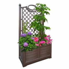 Bama Italy Θήκη Ζαρντινιέρας Βαρέως Τύπου 80x43x150cm 120lt Με Πέργολα Καφέ Σκούρο