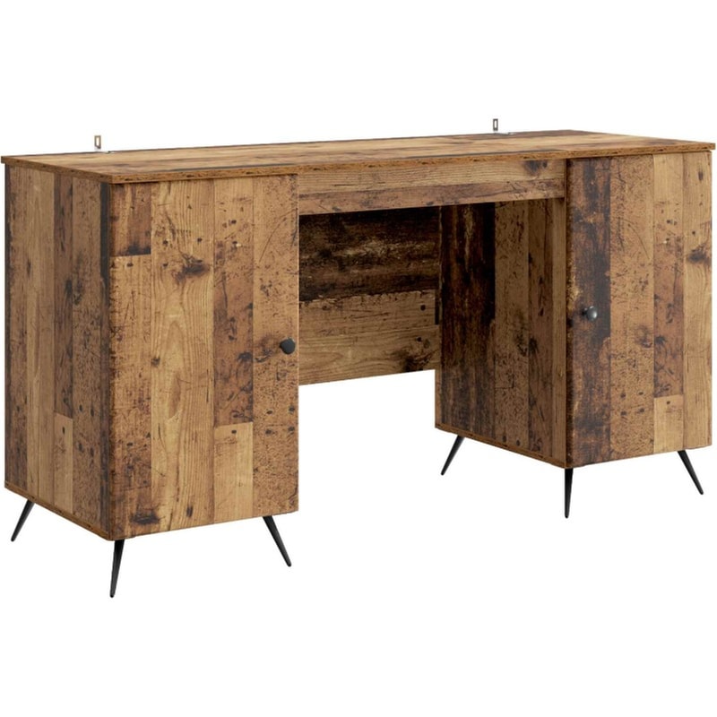 Γραφείο VidaXL από Επεξεργασμένο Ξύλο 142,5x50x75 cm - Παλιό Ξύλο