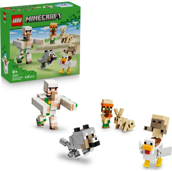 LEGO® Minecraft® Επίθεση του Αναβάτη Κοτόπουλου στην Έρημο (21592) image 1