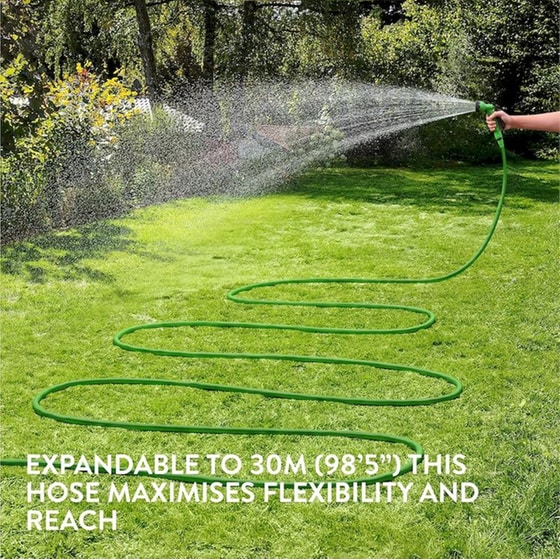 Λάστιχο Ποτίσματος Navaris Flexible Garden Hose Επεκτεινόμενο 15 έως 30m - Πράσινο image 5