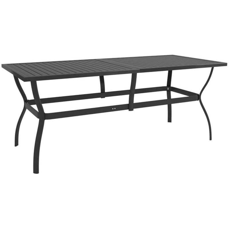 Τραπέζι Εξωτερικού Χώρου VidaXL από Ατσάλι 190x80x72 cm - Ανθρακί