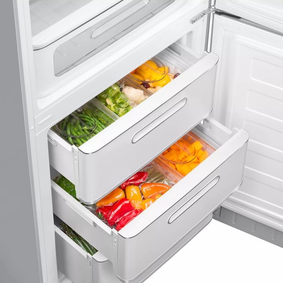 SMEG FAB32RSV6 332 Lt Total No Frost Ασημί Ψυγειοκαταψύκτης image 9