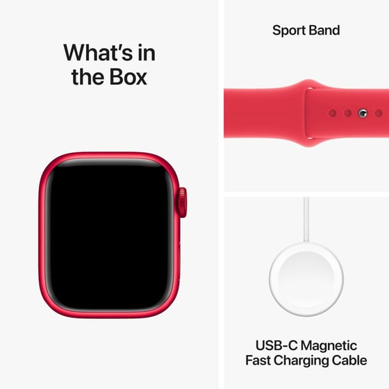 Apple Watch Series 9 Aluminium Product(RED) GPS 41mm - Medium/Large - Red image 9