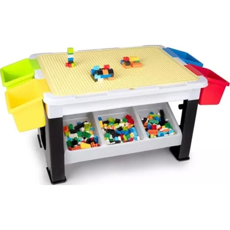 Eddy Toys Παιδικό Τραπέζι Κατασκευής Με Τουβλάκια 300 Τμχ