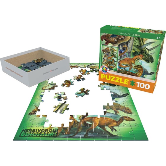 Παζλ Eurographics Herbivorous Dinosaurs (100 Κομμάτια) image 1