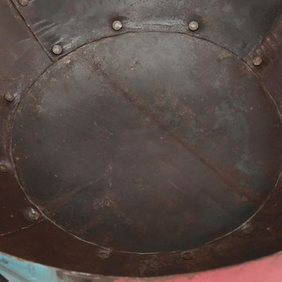 VIDAXL Τζάκι Εξωτερικού Χώρου Ø40x30cm Ρουστίκ από Σίδηρο - Πολύχρωμο image 2